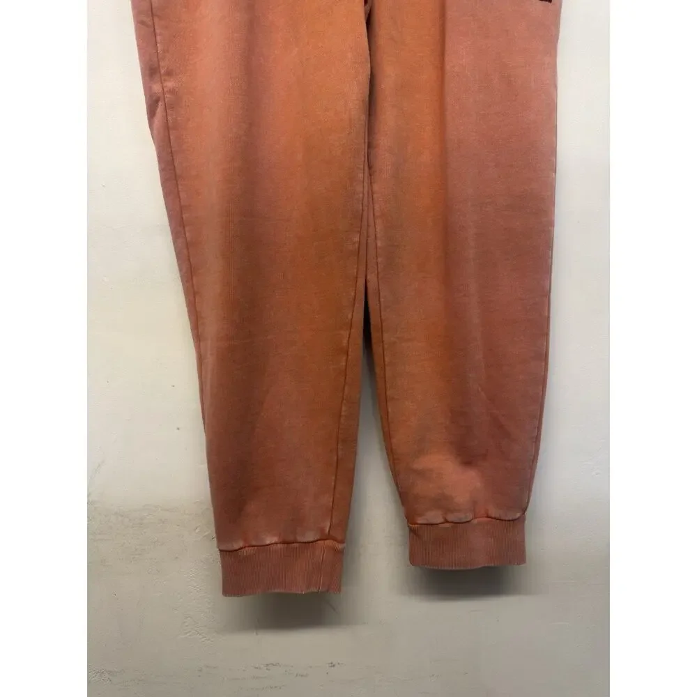 True Religion Jogger Pants Mens 2XL Orange Autumn Maple Registered Logo Patch